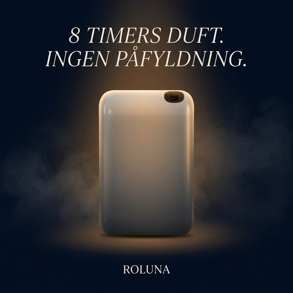 8 TIMERS DUFT. INGEN PÅFYLDNING.