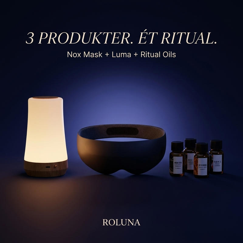 ROLUNA The Sleep Ritual — 3 PRODUKTER. ÉT RITUAL.